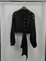شومیز کراپی Schiaparelli کد:0063 - تصویر 6